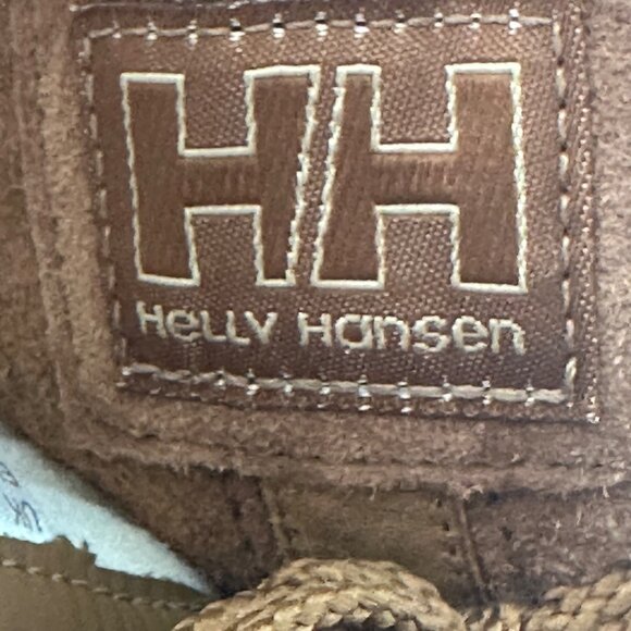 Helly Hansen Brown Leather Insulated Winter Boots Womens EU 38 US 7 Faux Fur Lin - Picture 7 of 16